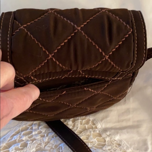 VERA BRADLEY SOFT BROWN QUILTED CROSSBODY BAG - Picture 5 of 9